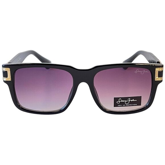 2 New Pairs Sean John Black & Gold Luxury Designer Shades Cool Urban Sunglasses - Picture 12 of 13